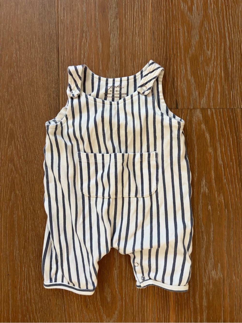 Pehr navy stripe Overalls 0-3